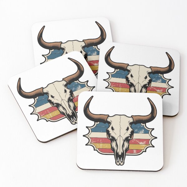 Item preview, Japanese Woodblock Print Weathered Bull Skull designed and sold by Bloomkept.