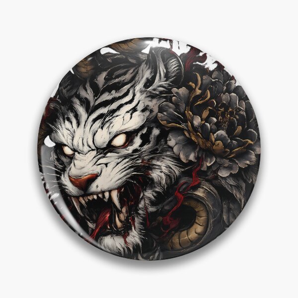 Item preview, Tiger Demon Snake Japanese Style designed and sold by HOPPER420.