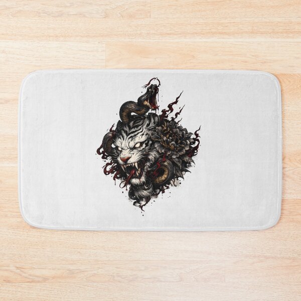 Item preview, Tiger Demon Snake Japanese Style designed and sold by HOPPER420.