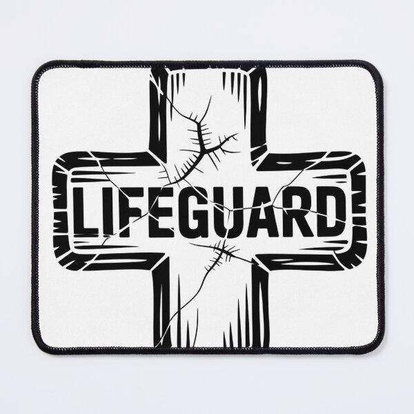 Item preview, Minimalist Linocut Medical Cross on Red designed and sold by Bloomkept.