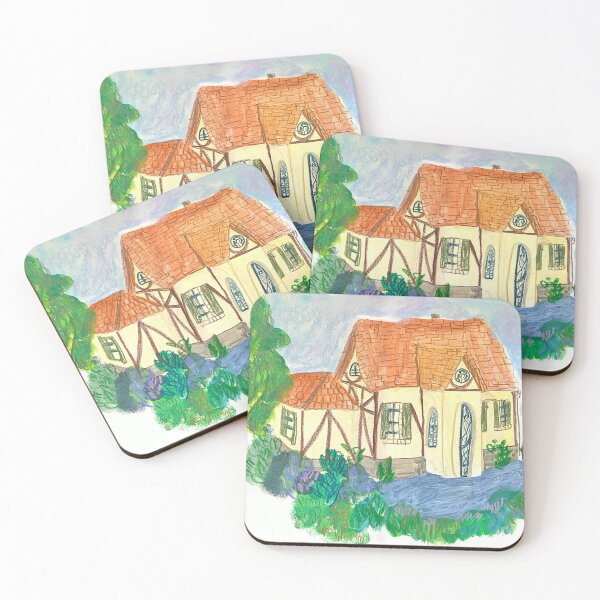 Item preview, Hand-Drawn Taiwan Hualien Fairytale Cottage designed and sold by SweetBerry-Art.