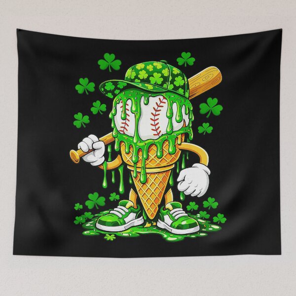 Item preview, Baseball Ice Cream Drip Shamrock Funny St Patricks Day  designed and sold by miaa-artistshop.