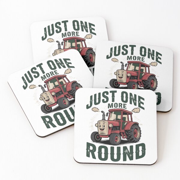 Item preview, Just One More Round Tractor Shirt – Funny Farmer Tee – Vintage Farm Life Graphic designed and sold by Picasfarmer.