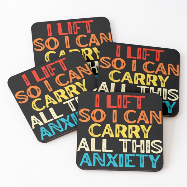 Item preview, I Lift So I Can Carry All This Anxiety Gym Humor Quote designed and sold by eliramaison.