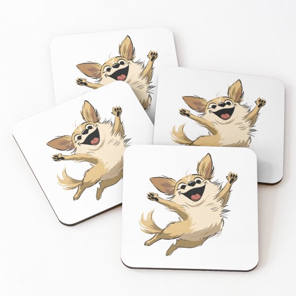 Item preview, Excited Jumping Dog Character Joy Illustration designed and sold by StickerHavenn.