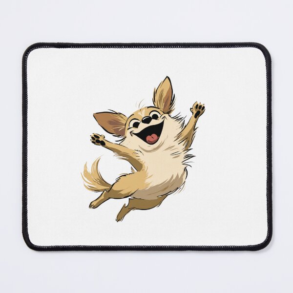 Item preview, Excited Jumping Dog Character Joy Illustration designed and sold by StickerHavenn.