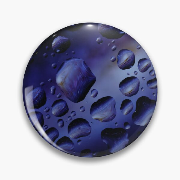 Item preview, Galactic Gemstones - Surreal Abstract Blue & Purple Water Macro designed and sold by AbulailArt.