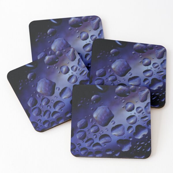 Item preview, Galactic Gemstones - Surreal Abstract Blue & Purple Water Macro designed and sold by AbulailArt.