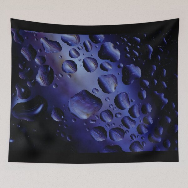 Item preview, Galactic Gemstones - Surreal Abstract Blue & Purple Water Macro designed and sold by AbulailArt.