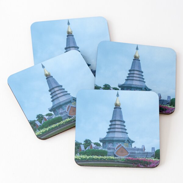 Artikelvorschau, Pra MA Ha Tat Noppamethandon und Pra MA Ha Tat Nopphonphusiri, Nationalpark Doi Inthanon, Chiang Mai, Thailand entworfen und verkauft von Ross.A.Campbell.