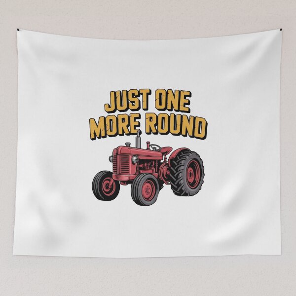 Item preview, Funny Farmer Cartoon Shirt – Just One More Round Tractor Design designed and sold by Picasfarmer.