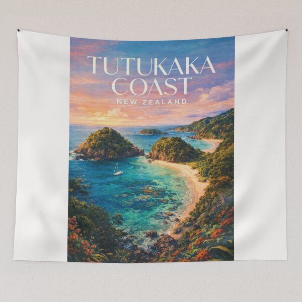 Item preview, Tutukaka Coast Poor Knights Islands Northland Marine Archipelago Shoreline designed and sold by Places On Earth.