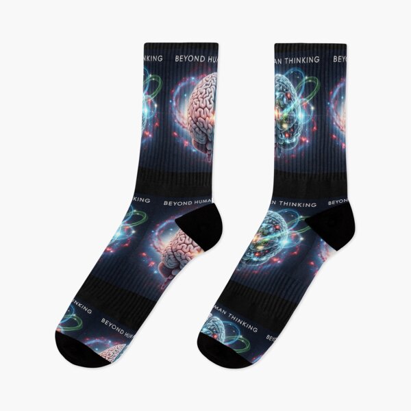 Item preview, Beyond Human Thinking Futuristic Brain Design | AI vs Human Mind Cosmic Concept designed and sold by Altair_.