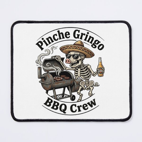 Item preview, Pinche Gringo BBQ Crew Funny Grilling Skeleton designed and sold by haitrieuic96.