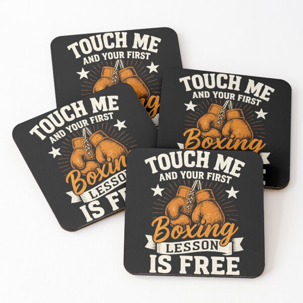 Item preview, Touch Me and Your First Boxing Lesson Is Free Funny Boxing  designed and sold by eliramaison.