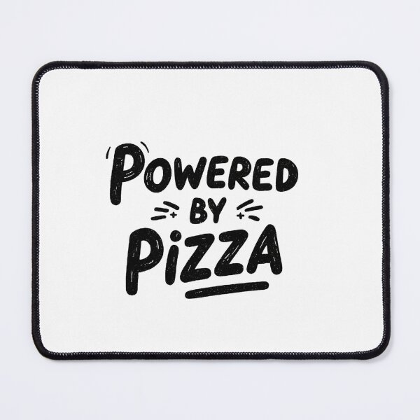 Item preview, Powered by Pizza Funny Food Lover Quote Design designed and sold by StickerHavenn.