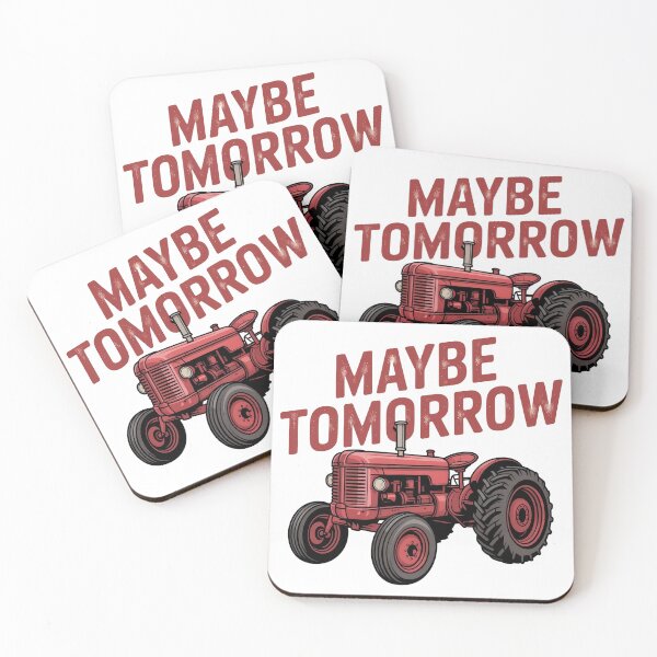 Item preview, Funny Farming Shirt Maybe Tomorrow – Retro Tractor Graphic Tee – Farmer Gift Idea designed and sold by Picasfarmer.