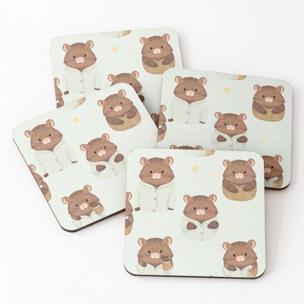 Item preview, Cute Wombats in Pyjamas with Stars designed and sold by pUNKnown.