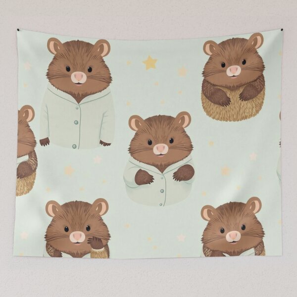 Item preview, Cute Wombats in Pyjamas with Stars designed and sold by pUNKnown.