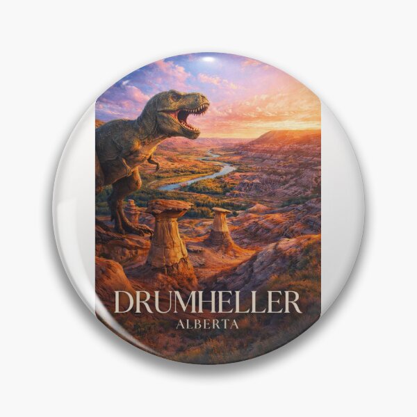 Item preview, Drumheller Dinosaur Valley Alberta Badlands Horseshoe Canyon Heritage Basin designed and sold by Places On Earth.