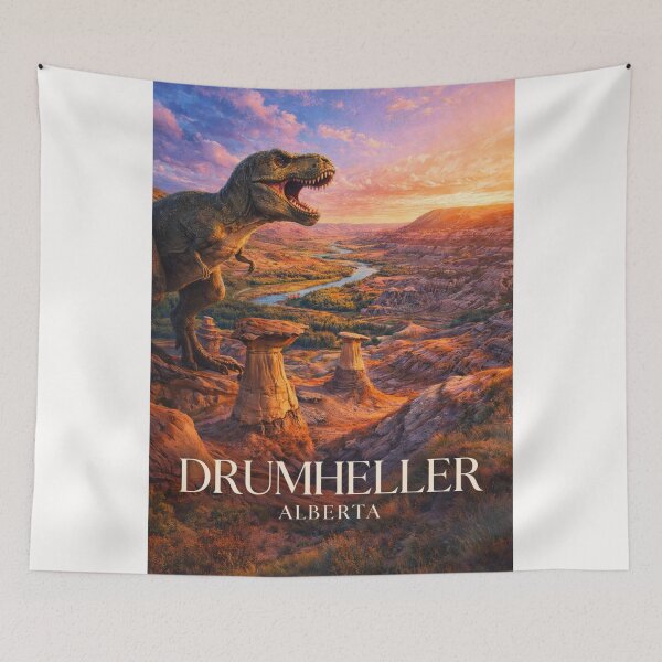 Item preview, Drumheller Dinosaur Valley Alberta Badlands Horseshoe Canyon Heritage Basin designed and sold by Places On Earth.