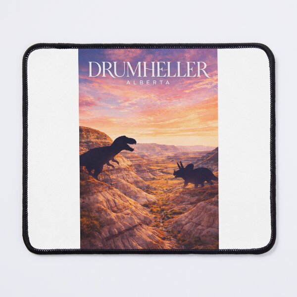 Item preview, Drumheller Alberta Badlands Dinosaur Valley Red Deer River Fossil Region designed and sold by Places On Earth.