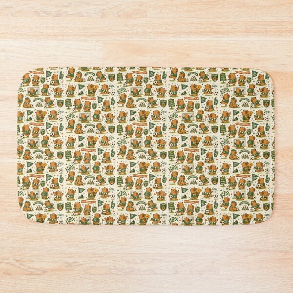 Item preview, Happy cute pattern Capybara Football Mascot designed and sold by burhon.