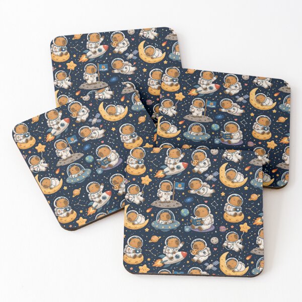 Item preview, Cute pattern Astronaut Capybara Design designed and sold by burhon.
