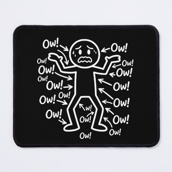 Item preview, Funny Chronic Pain Relatable Ow Stick Figure Design designed and sold by haitrieuic96.