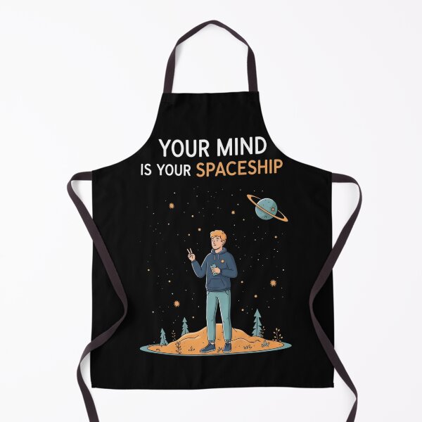 Item preview, Your Mind Is Your Spaceship Motivational Design | Space Mindset Quote Aesthetic designed and sold by Altair_.