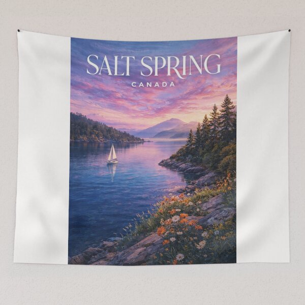 Item preview, Salt Spring Gulf Islands British Columbia Salish Sea Coastal Escape designed and sold by Places On Earth.
