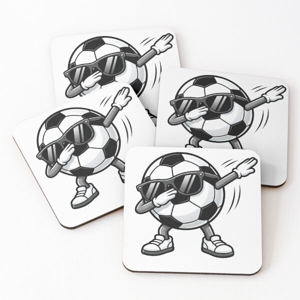 Item preview, Dabbing Soccer Ball Cartoon Mascot  designed and sold by Mundo Tees.