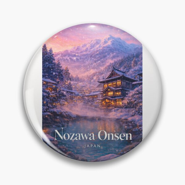 Item preview, Nozawa Onsen Nagano Japanese Alps Shinetsu Highlands Snow Village designed and sold by Places On Earth.