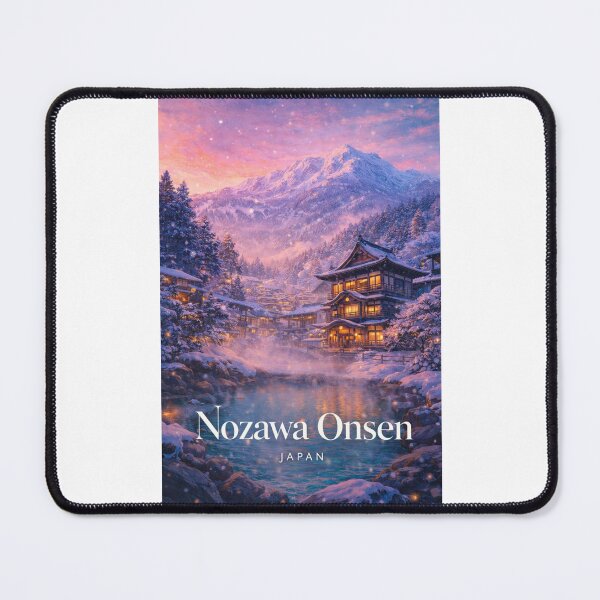 Item preview, Nozawa Onsen Nagano Japanese Alps Shinetsu Highlands Snow Village designed and sold by Places On Earth.