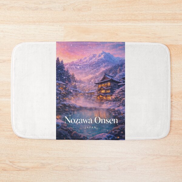 Item preview, Nozawa Onsen Nagano Japanese Alps Shinetsu Highlands Snow Village designed and sold by Places On Earth.