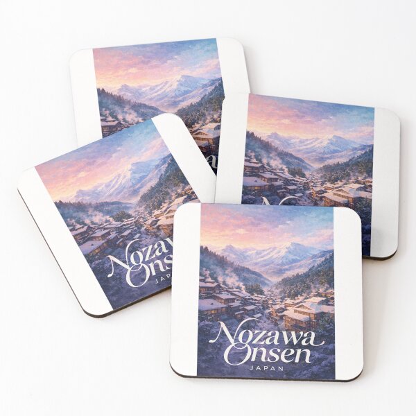 Item preview, Nozawa Onsen Nagano Kenashi Mountain Japanese Alps Hot Spring Village designed and sold by Places On Earth.