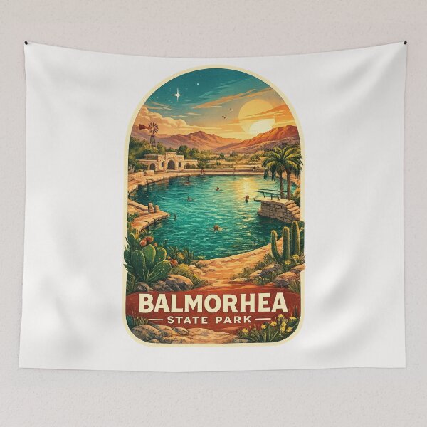 Item preview, Balmorhea State Park Toyahvale West Texas Davis Mountains Desert Springs designed and sold by Places On Earth.