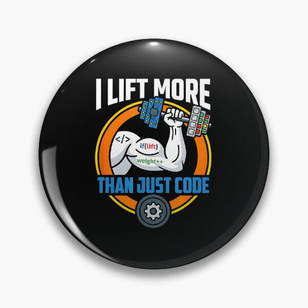Item preview, I Lift More Than Just Code Funny Programmer Fitness designed and sold by eliramaison.