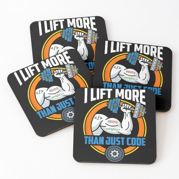 Item preview, I Lift More Than Just Code Funny Programmer Fitness designed and sold by eliramaison.