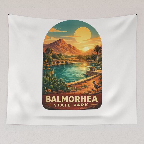 Item preview, Balmorhea State Park San Solomon Springs Toyahvale West Texas Oasis Basin designed and sold by Places On Earth.