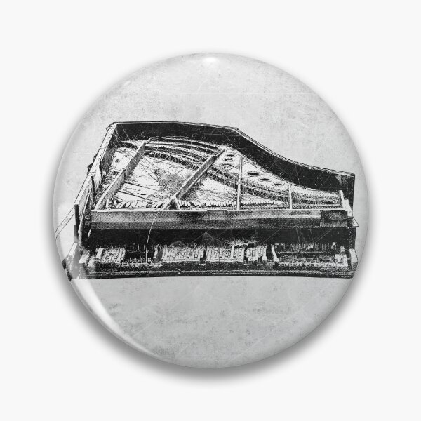 Item preview, Ruined Grand Piano: Abandoned Instrument Dark Gothic Music Illustration designed and sold by Ghoul Enterprises.