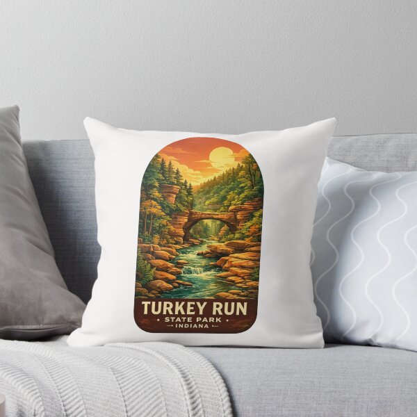 Item preview, Turkey Run State Park Sugar Creek Indiana Covered Bridge Canyon Trails designed and sold by Places On Earth.