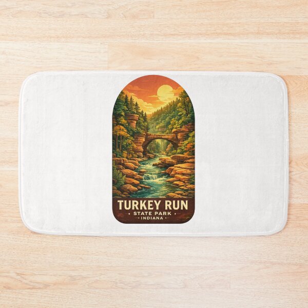 Item preview, Turkey Run State Park Sugar Creek Indiana Covered Bridge Canyon Trails designed and sold by Places On Earth.
