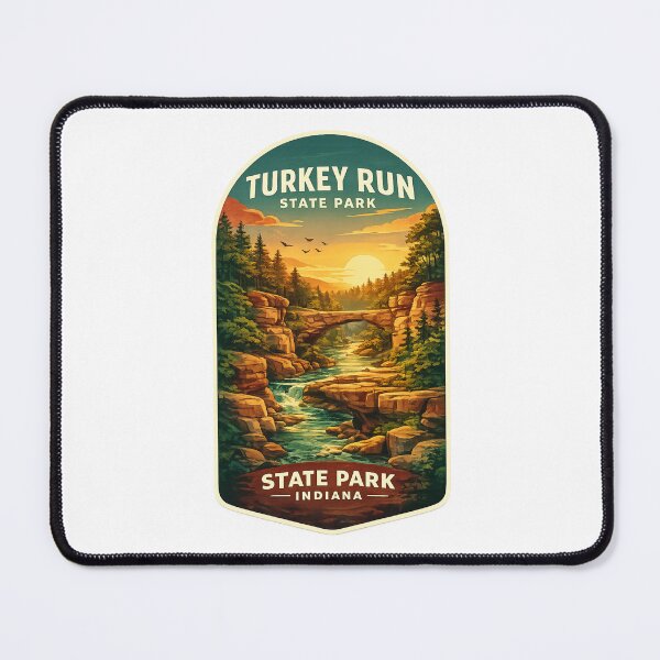 Item preview, Turkey Run State Park Parke County Sugar Creek Indiana Sandstone Ravines designed and sold by Places On Earth.