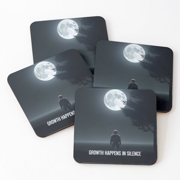 Item preview, Growth Happens in Silence – Astronaut Reflection Design | Calm Mindset Space Aesthetic designed and sold by Altair_.