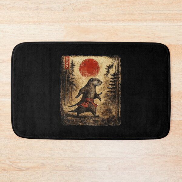 Item preview, Samurai Otter Japanese Style Vintage designed and sold by titanlevi.