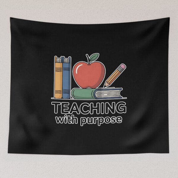 Item preview, Teaching With Purpose Teacher Appreciation Minimal Aesthetic Shirt designed and sold by ImaginedSpace7.