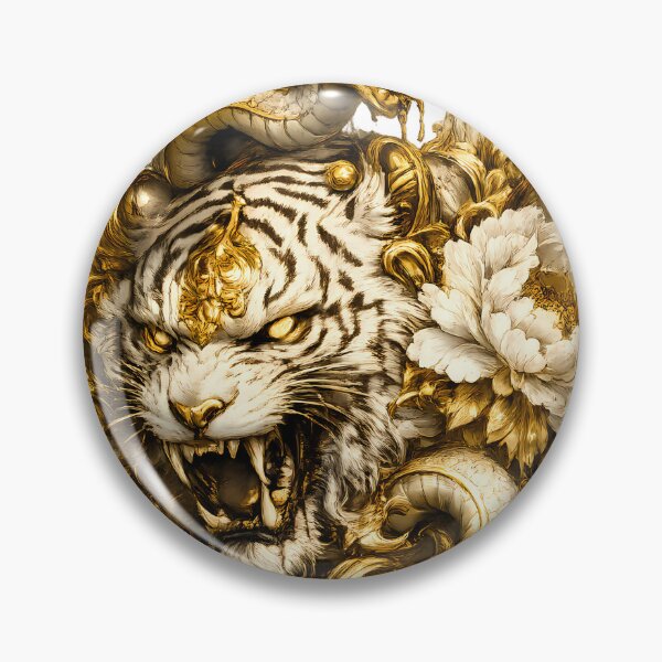 Item preview, Imperial Golden Tiger with Snake designed and sold by HOPPER420.