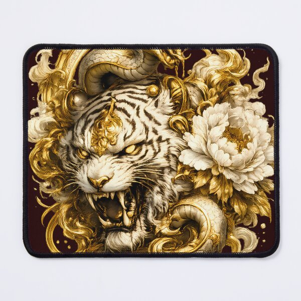 Item preview, Imperial Golden Tiger with Snake designed and sold by HOPPER420.