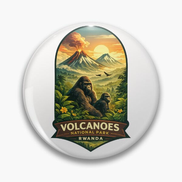 Item preview, Volcanoes National Park Virunga Mountains Rwanda Gorilla Highlands designed and sold by Places On Earth.